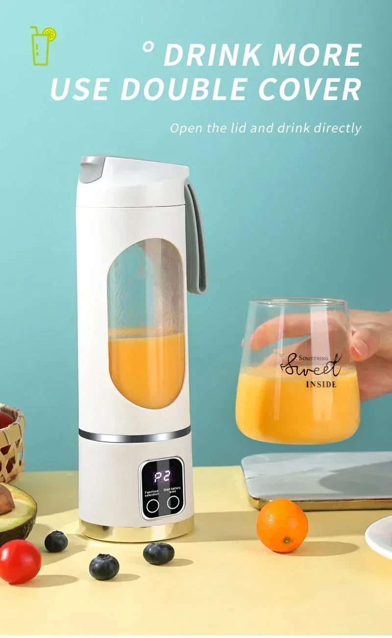 Electric Juicing Cup Portable Wireless Fruit Blender Mini Multifunctional Kitchen Juicer USB Charging Outdoor Juicing Cup